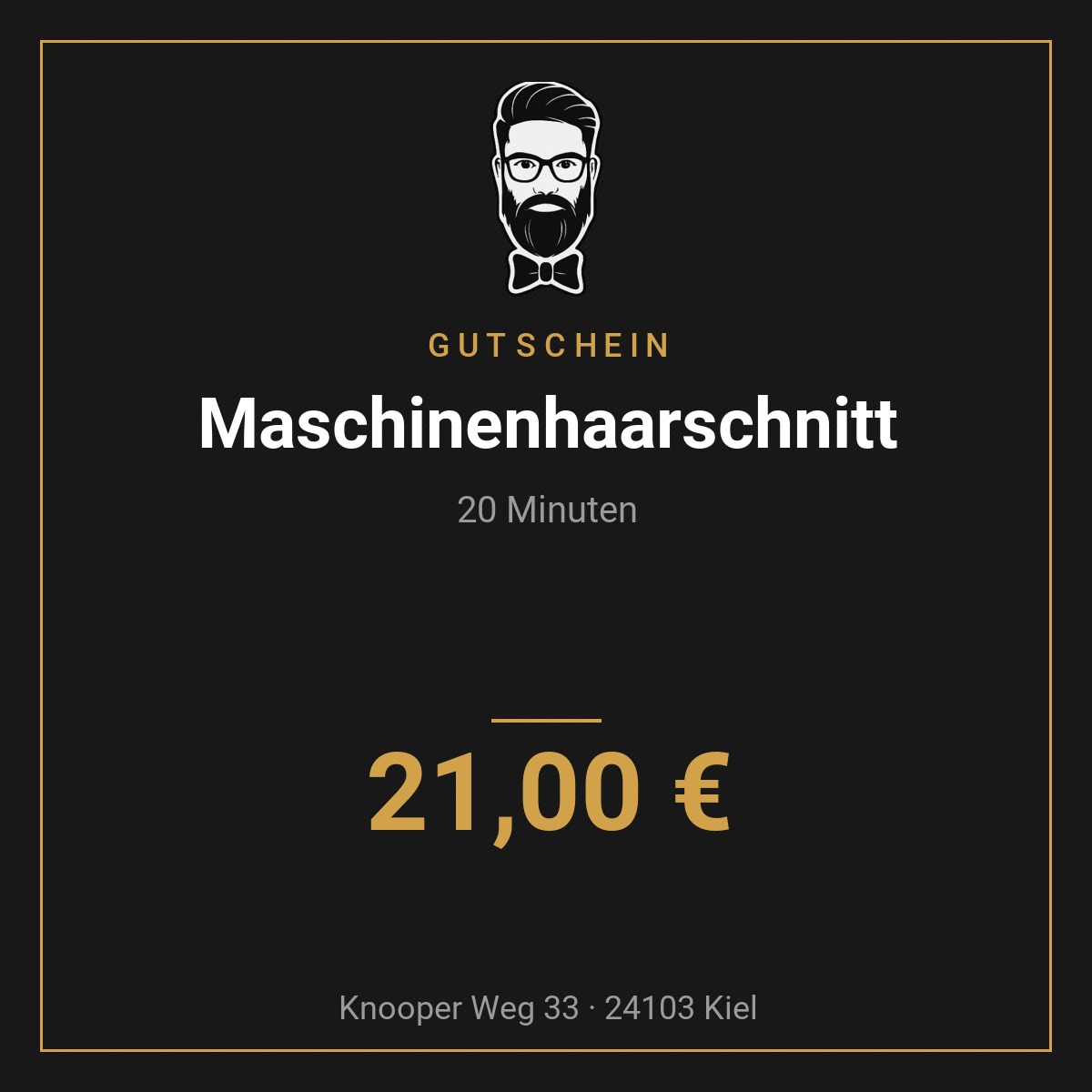 Gutschein Maschinenhaarschnitt von Don’s Barbershop Kiel