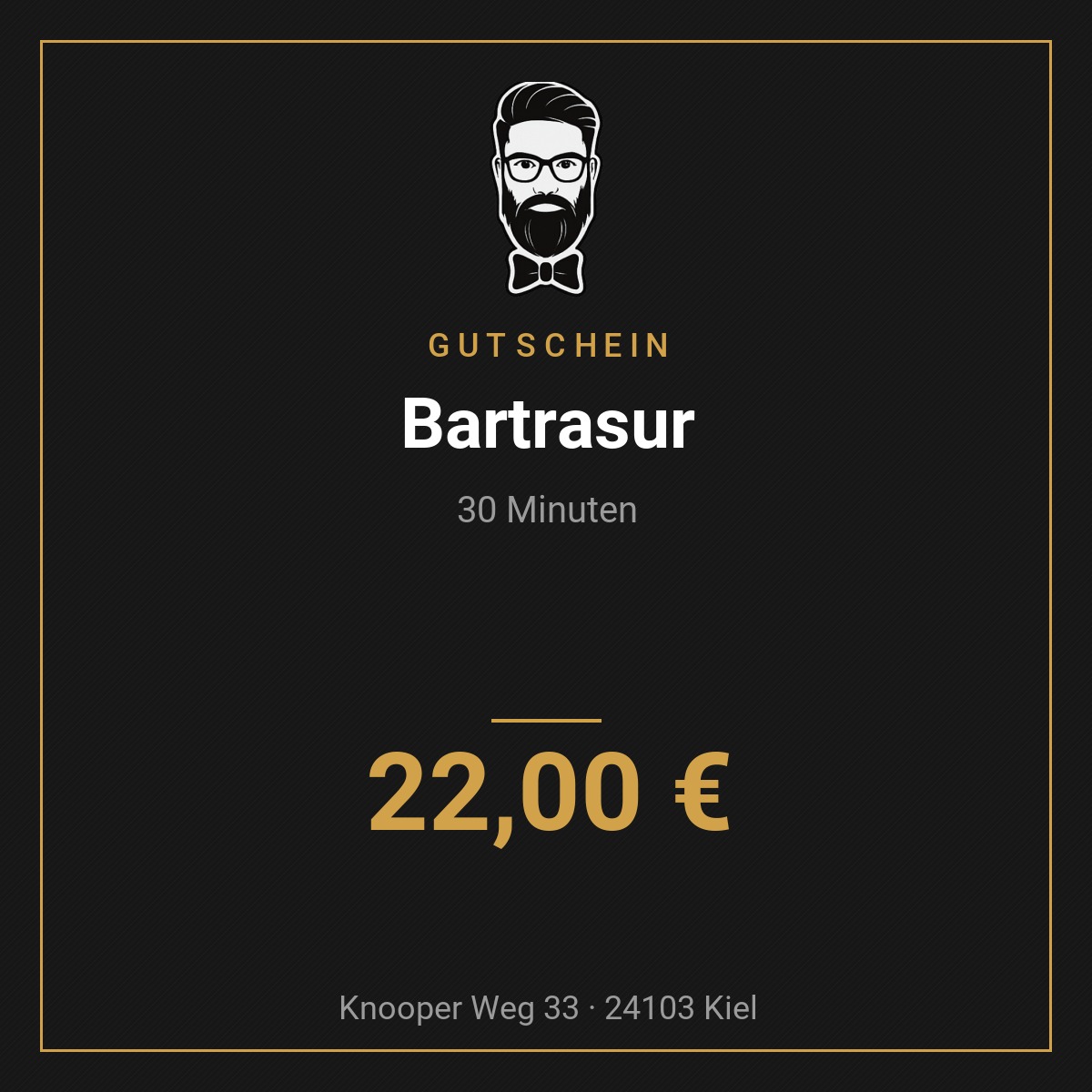Gutschein Bartrasur von Don’s Barbershop Kiel