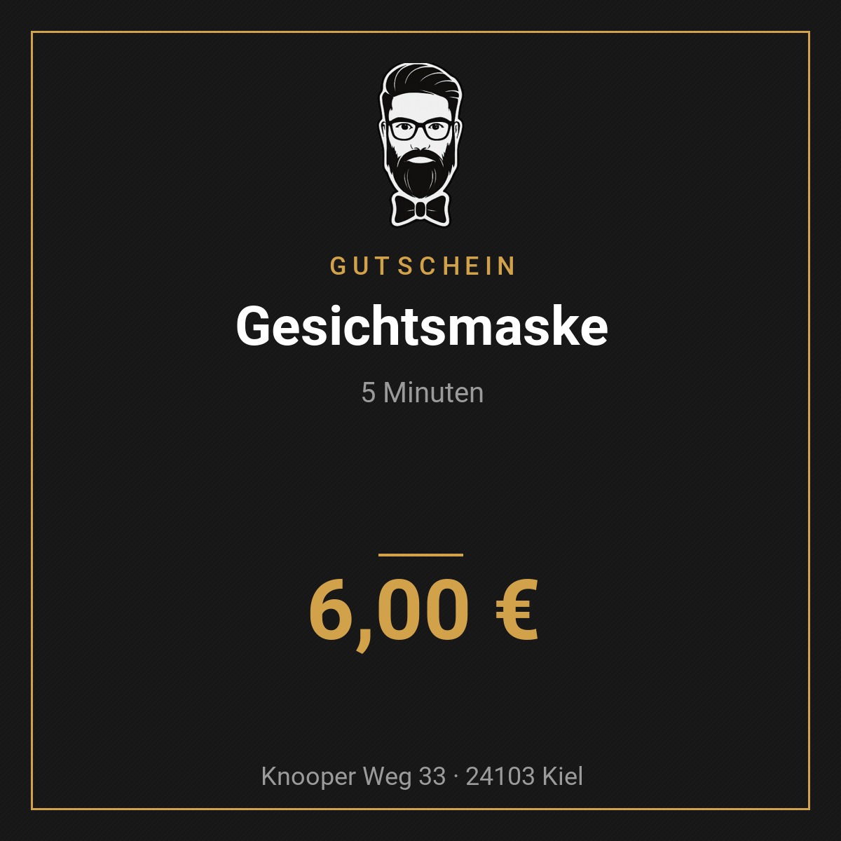 Gutschein: Gesichtsmaske